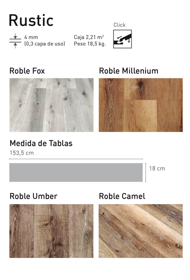 Pisos Vinílicos Línea Rustic