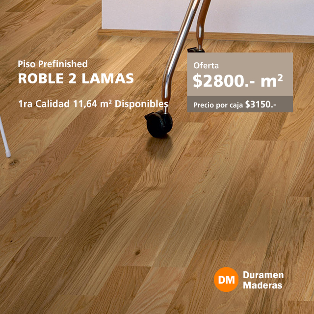 Pisos de Madera Roble Prefinished
