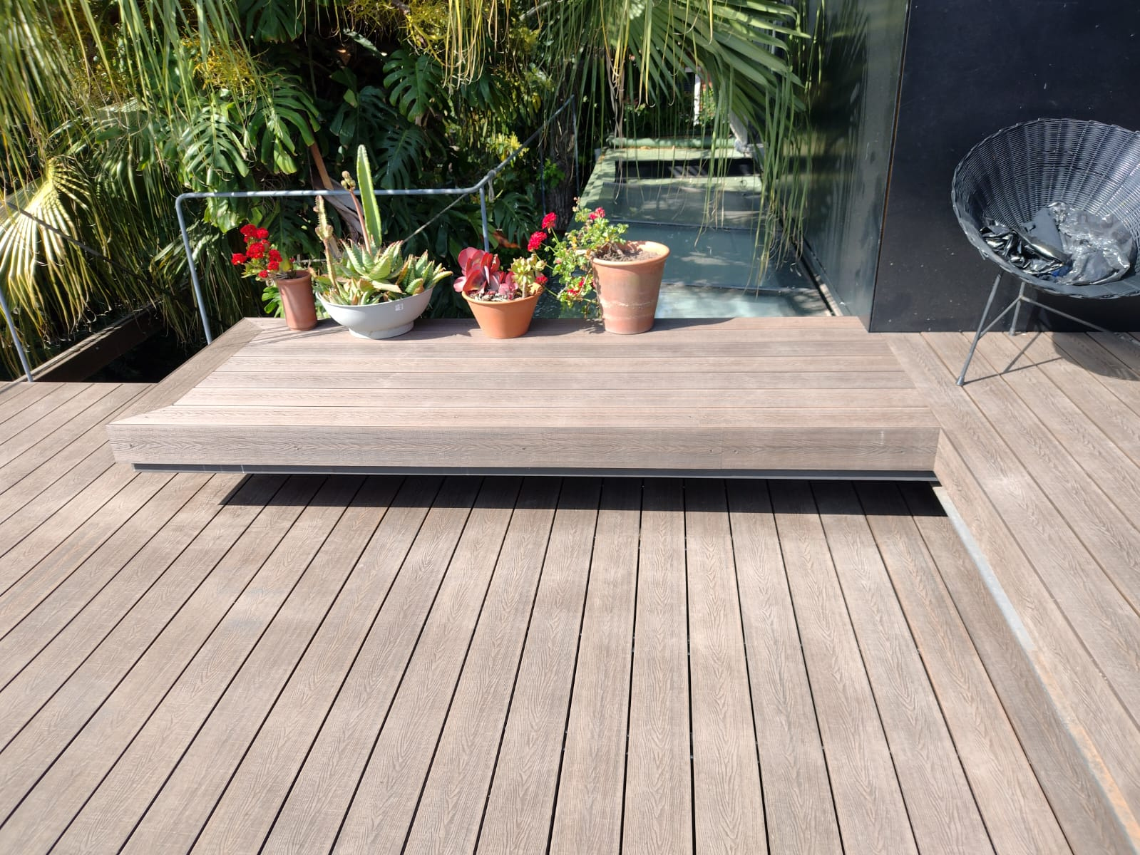 Deck WPC Coextrusión Teak/Grey–Bifaz - Imagen 3