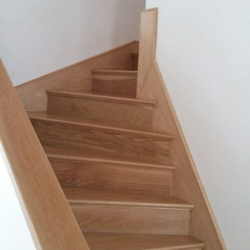escalera de roble europeo
