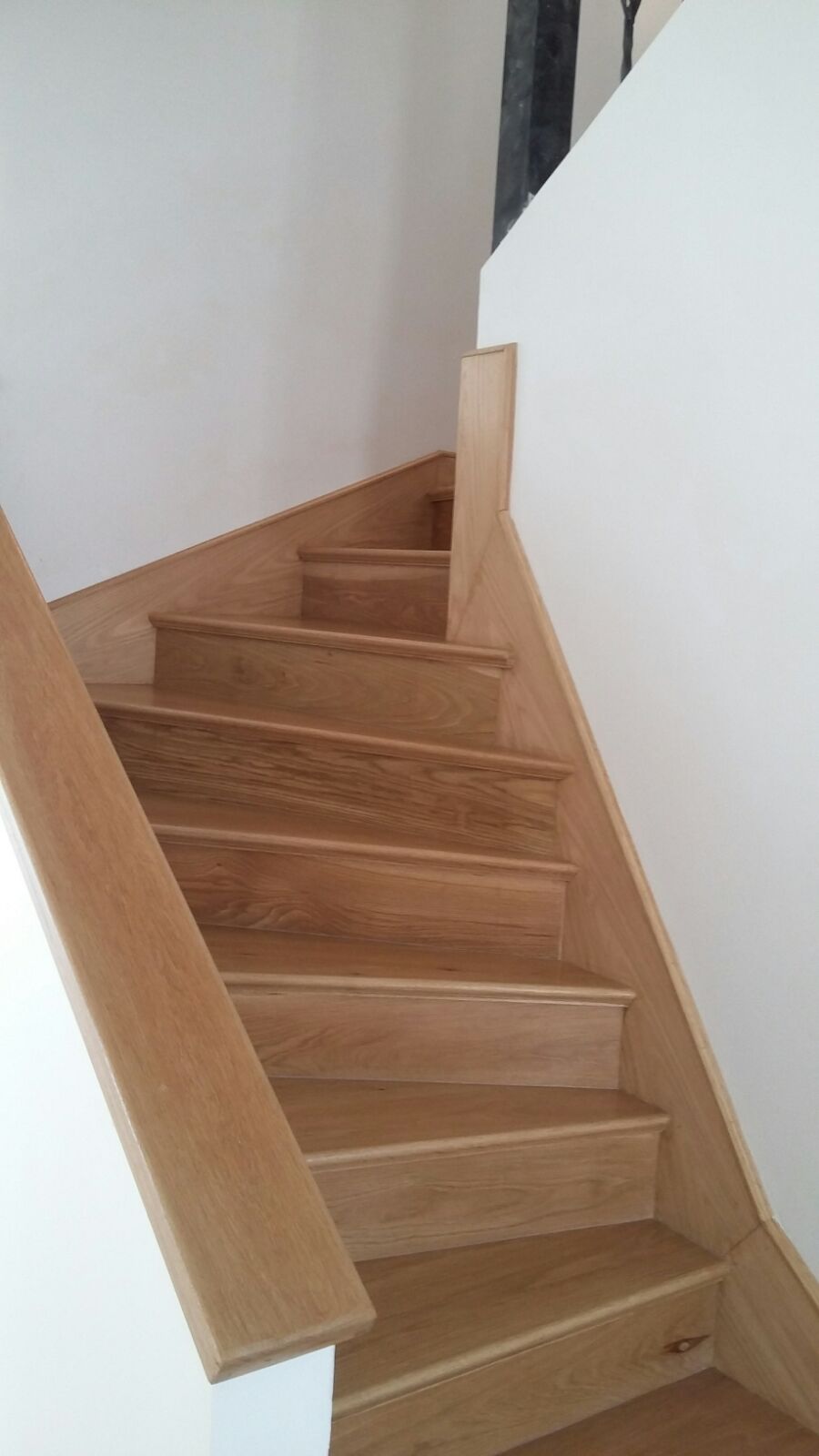 escalera de roble europeo