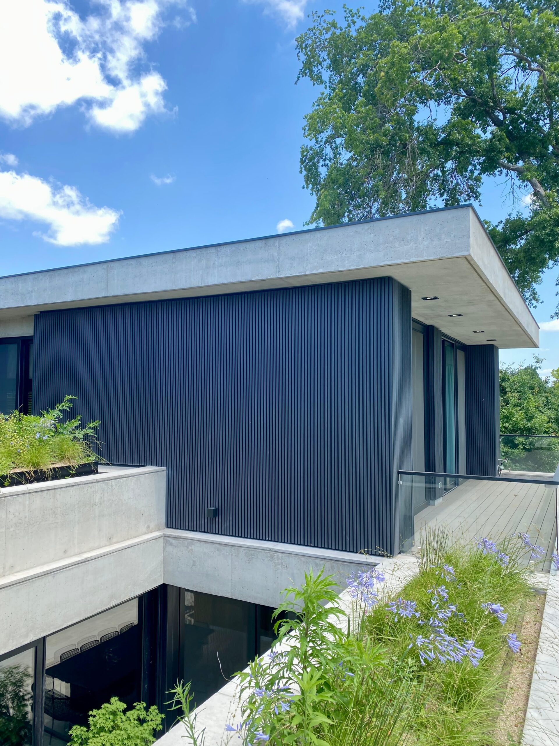 Wall Panels WPC Coextrusión Gris Plomo - Resistente al Agua y el Sol